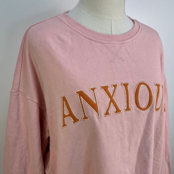 See The Way I See Anxious Sweatshirt Pink - Picture 2 of 7